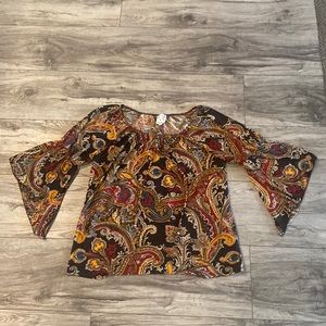 Naïf brown paisley top ❤️‍🔥